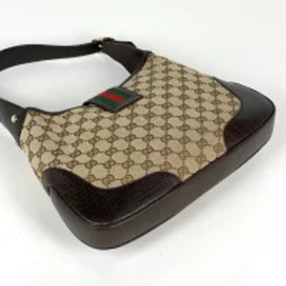 Gucci shoulder Web canvas Sherry brown GG Hobo bag